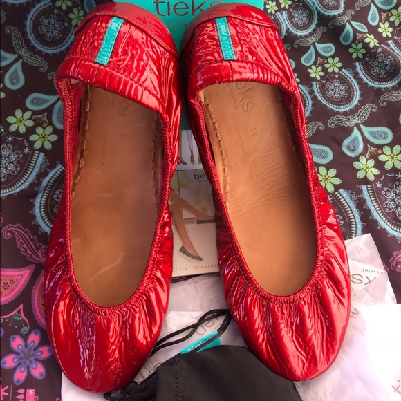 tieks red diamond size 9